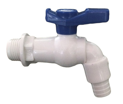 PVC Blue Garden Tap/Outdoor White and Blue Plastic Taps