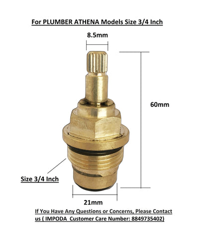 Plumber Type Athena Rising Size 3/4