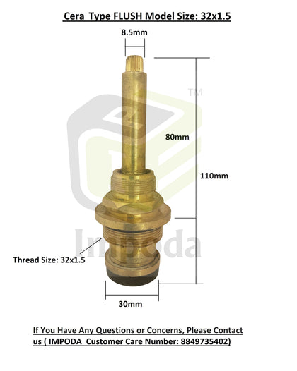 Cera Type Flush Heavy Size 32 X 1.5