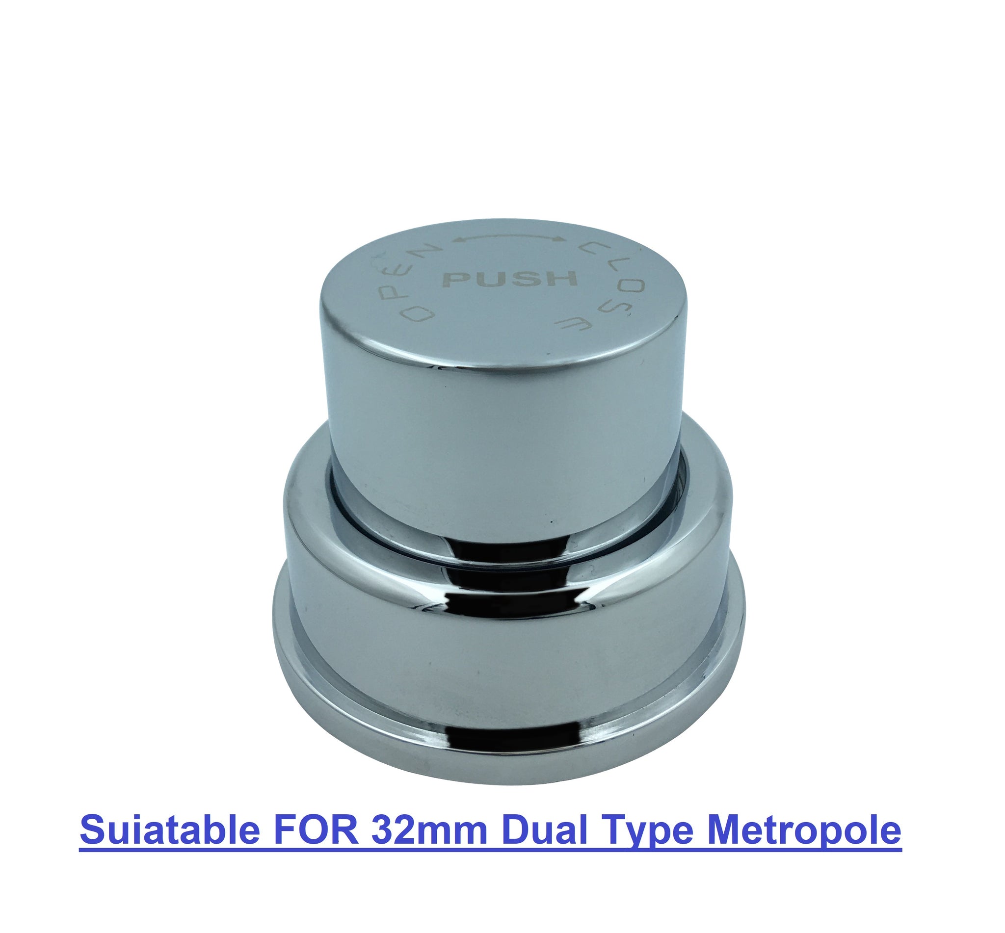 Impoda Brass Handle Cap for 32mm Dual Metropole | Chrome Plated Suitable for Jaquar Type Metropole Models