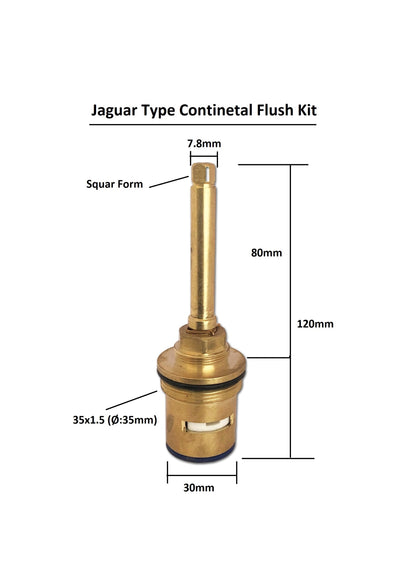 Jaquar Type Continental Ceramic Flush 35 X 1.5