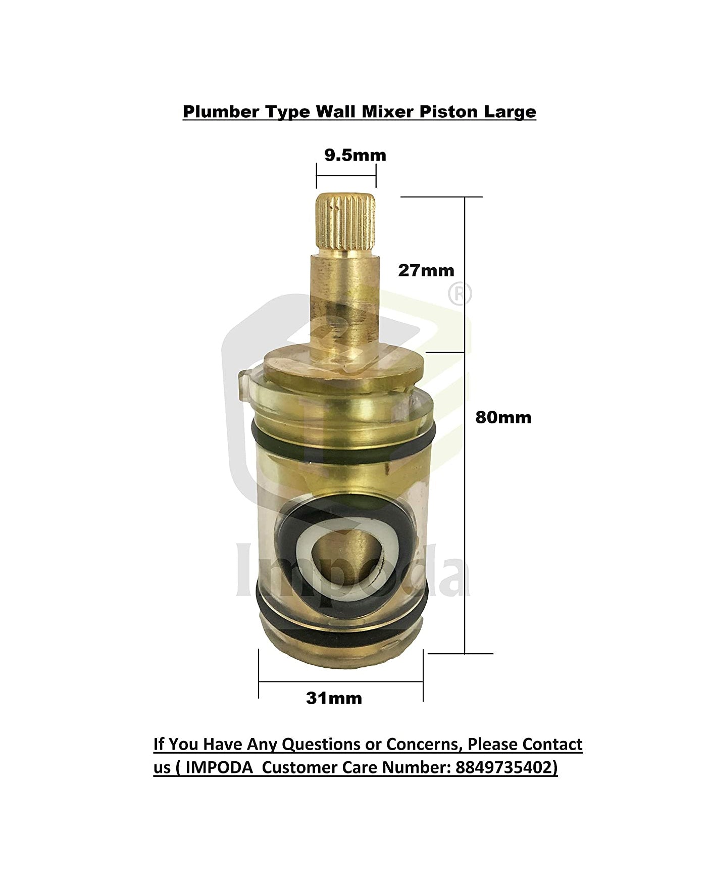 Plumber Type Aztech (Ultra) Wall Mixer Piston Set/IMP-1123