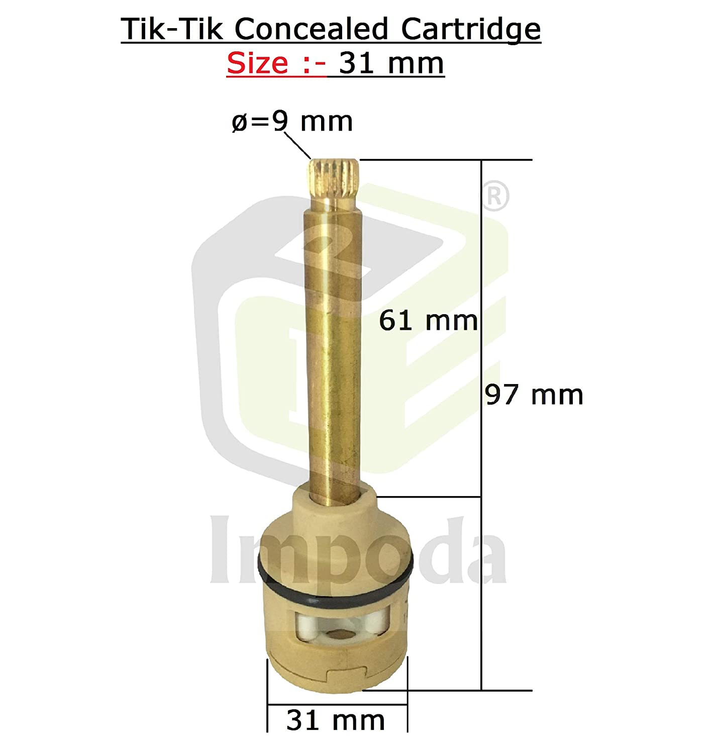 31mm Tik Tik Long Cartridge (2 Way)/IMP-5015