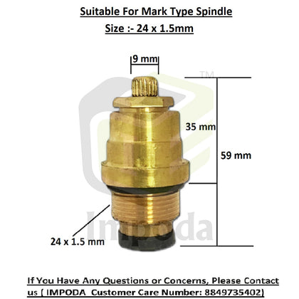 Marc Type Heavy Spindle Size 24 X 1.5