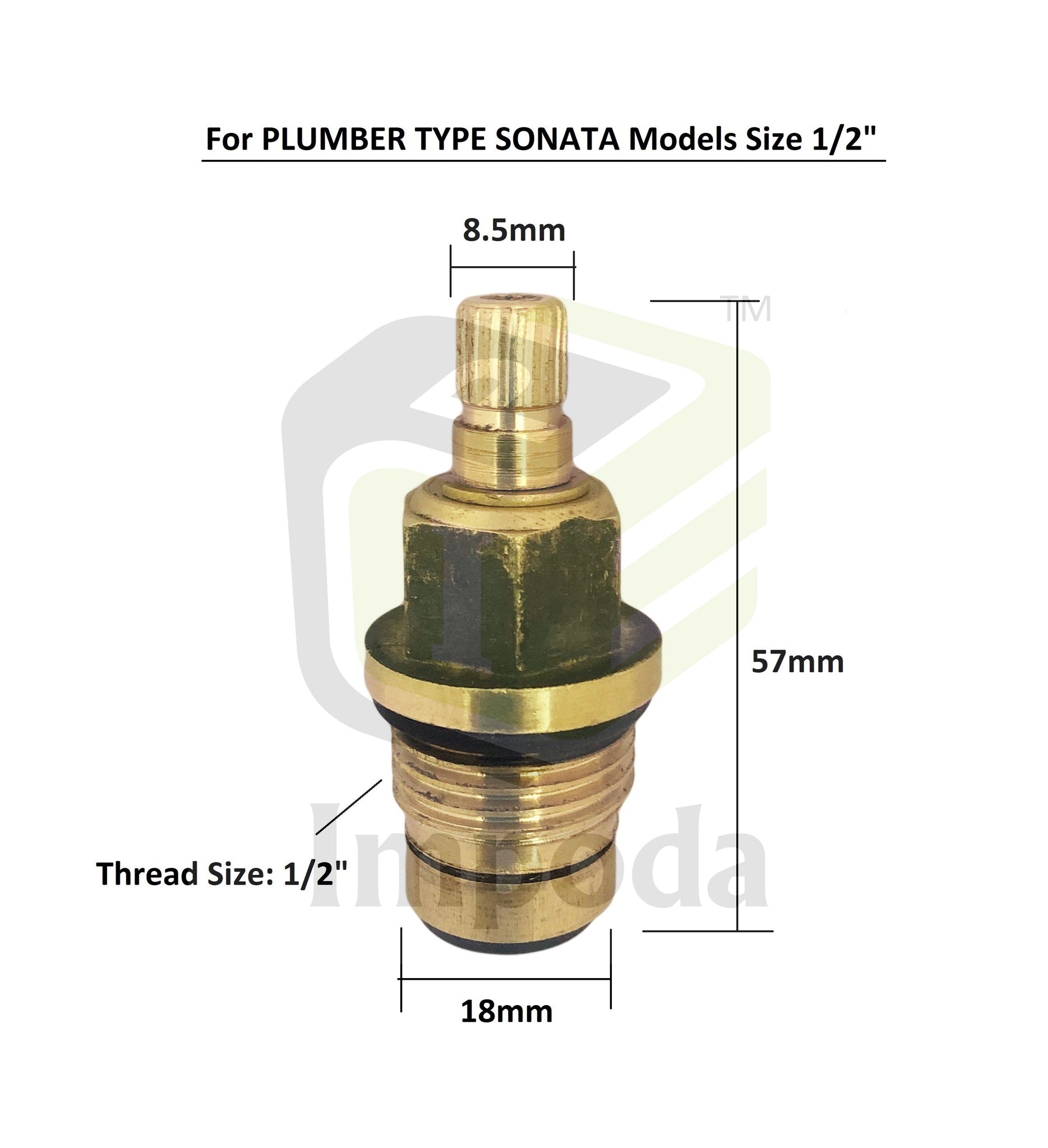 Plumber Type Sonata Size 1/2"/IMP-1101