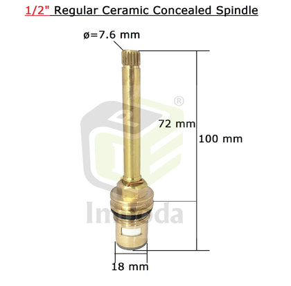 Regular Ceramic Concealed Spindle Size 1/2