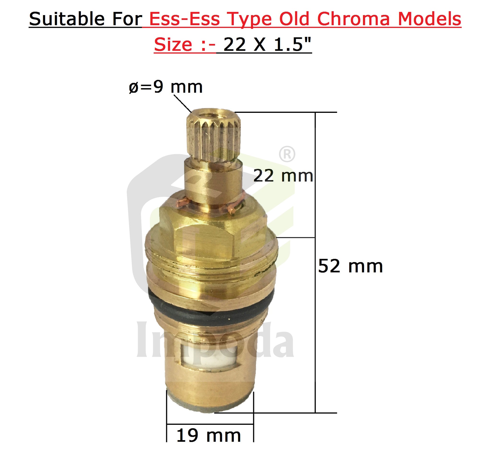 Ess Ess Type Old Croma Size 22 X 1.5"/IMP-1201