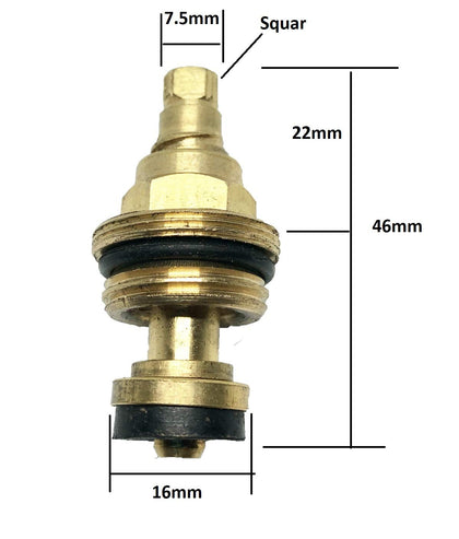 IMPODA Half Turn Disc 1/2 Inch Spindle for Tap, Golden : : Home  Improvement