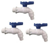 PVC Blue Garden Tap/Outdoor White and Blue Plastic Taps