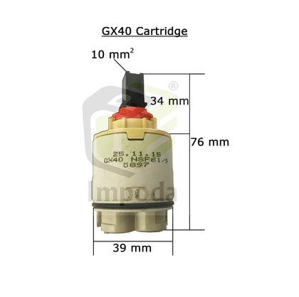 40 mm Hydroplast GX40 Cartridge/IMP-5032